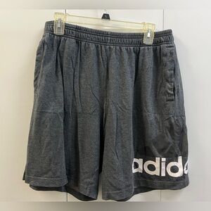 Like New Adidas Men's Athletic Stretchy Gray Shorts